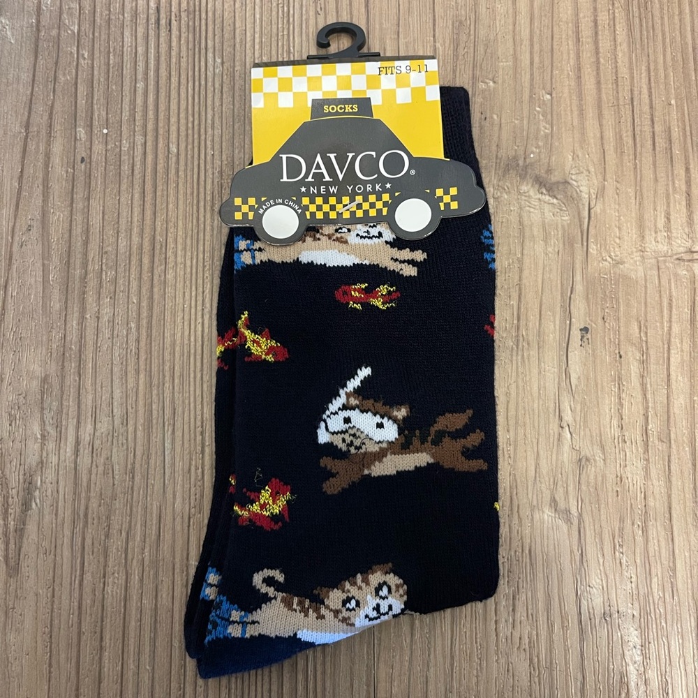 Snorkeling Cat and Fish Socks
